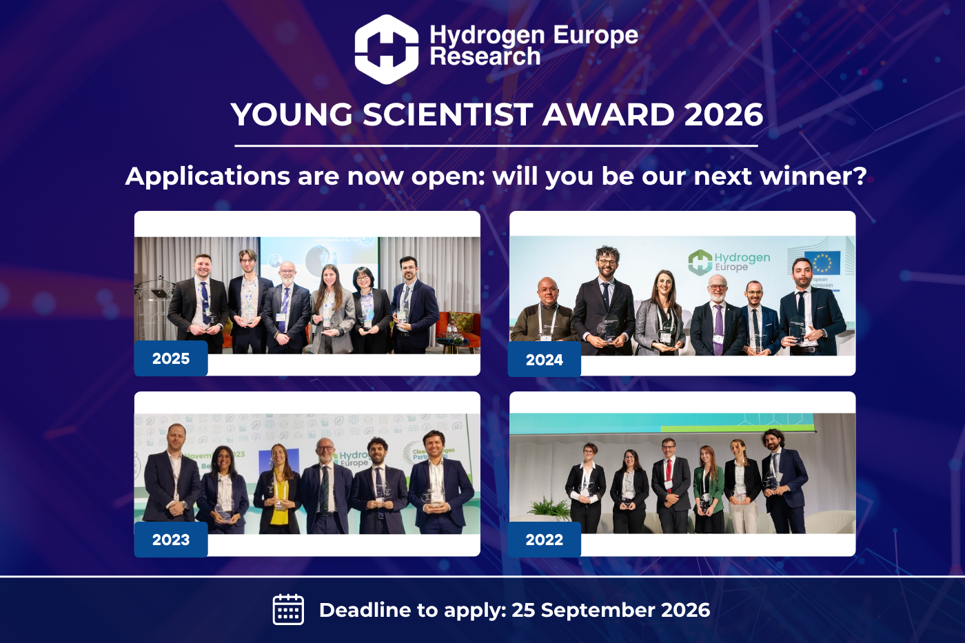 Applications for the Young Scientist Award 2026 are now open